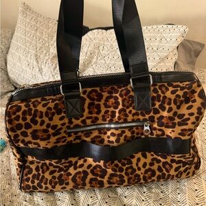 Adorable Leopard Print Weekender Bag